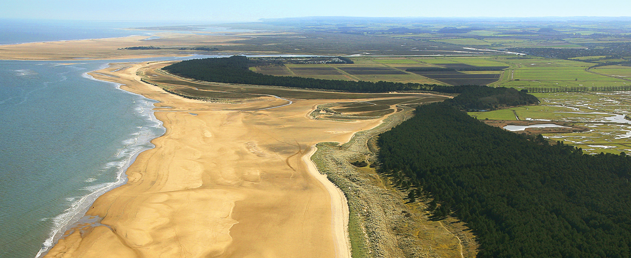 Coastal beach location